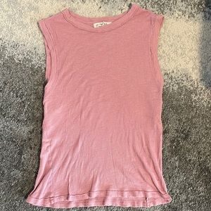 Free People Georgie Muscle Tank Top - Blush